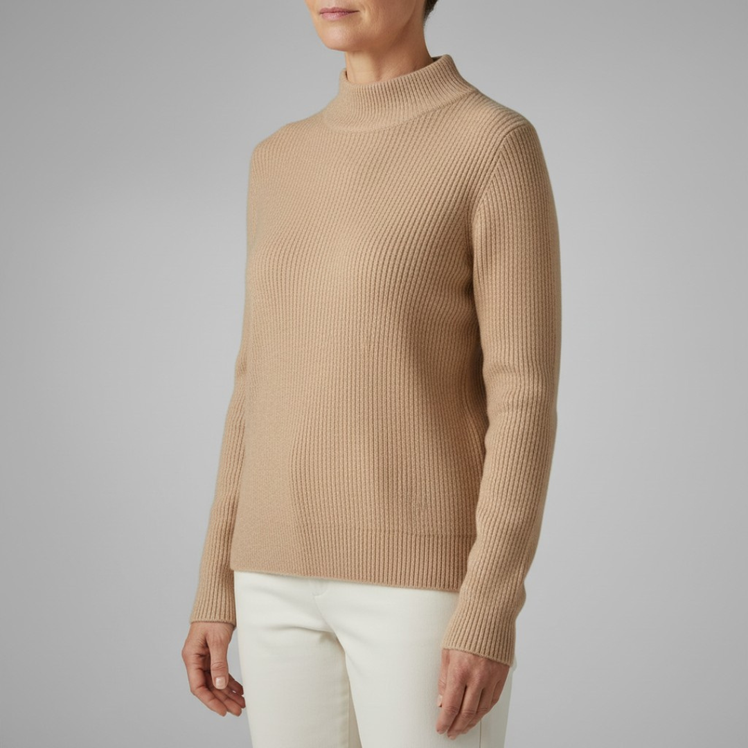 Helena™ | Ribbstickad Coltröja