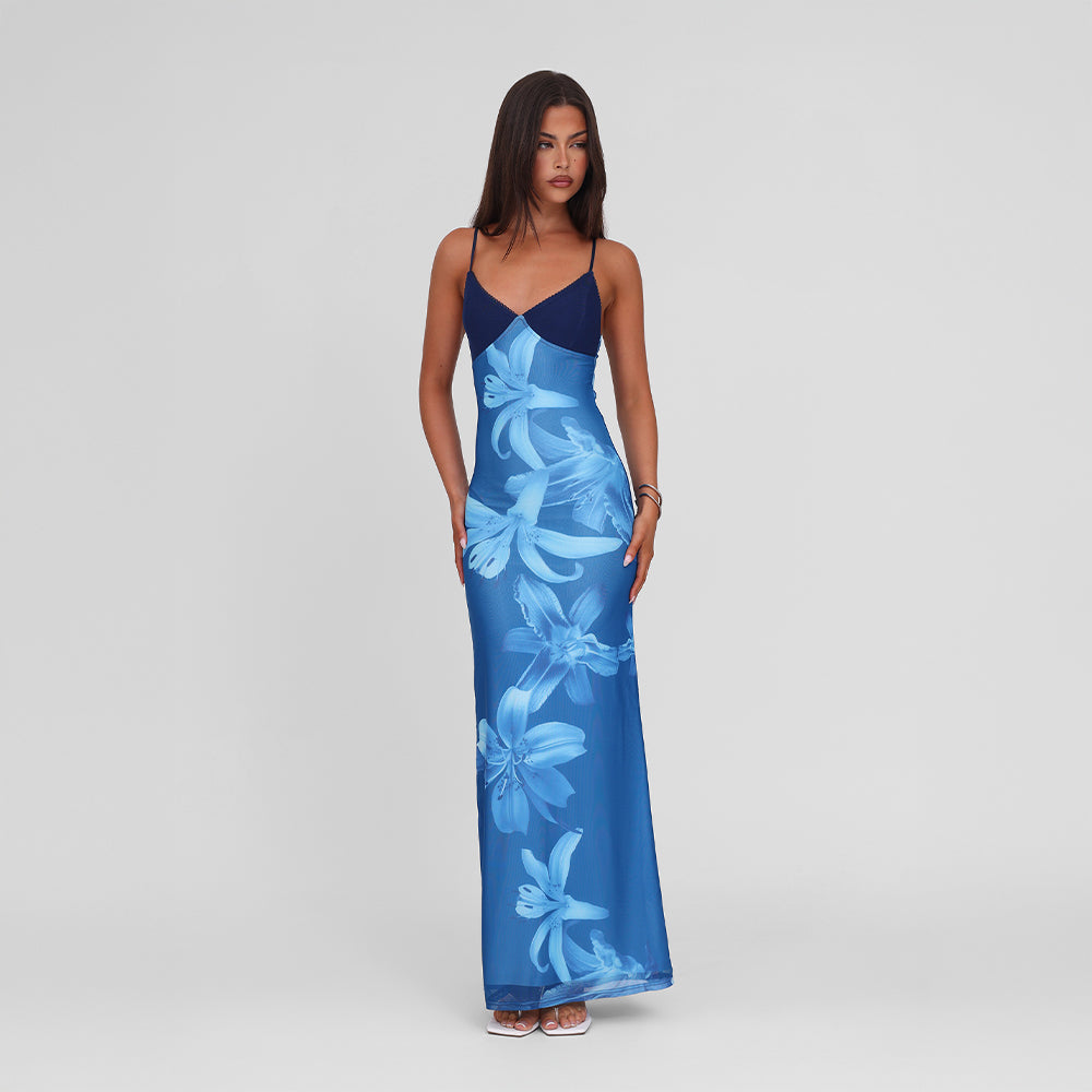 Isalène™ | Blommig Maxiklänning