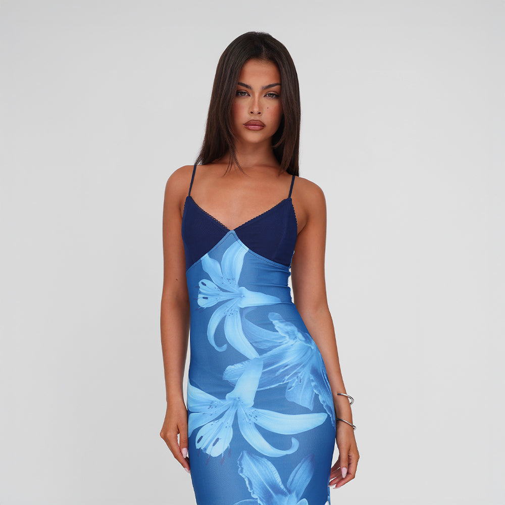 Isalène™ | Blommig Maxiklänning