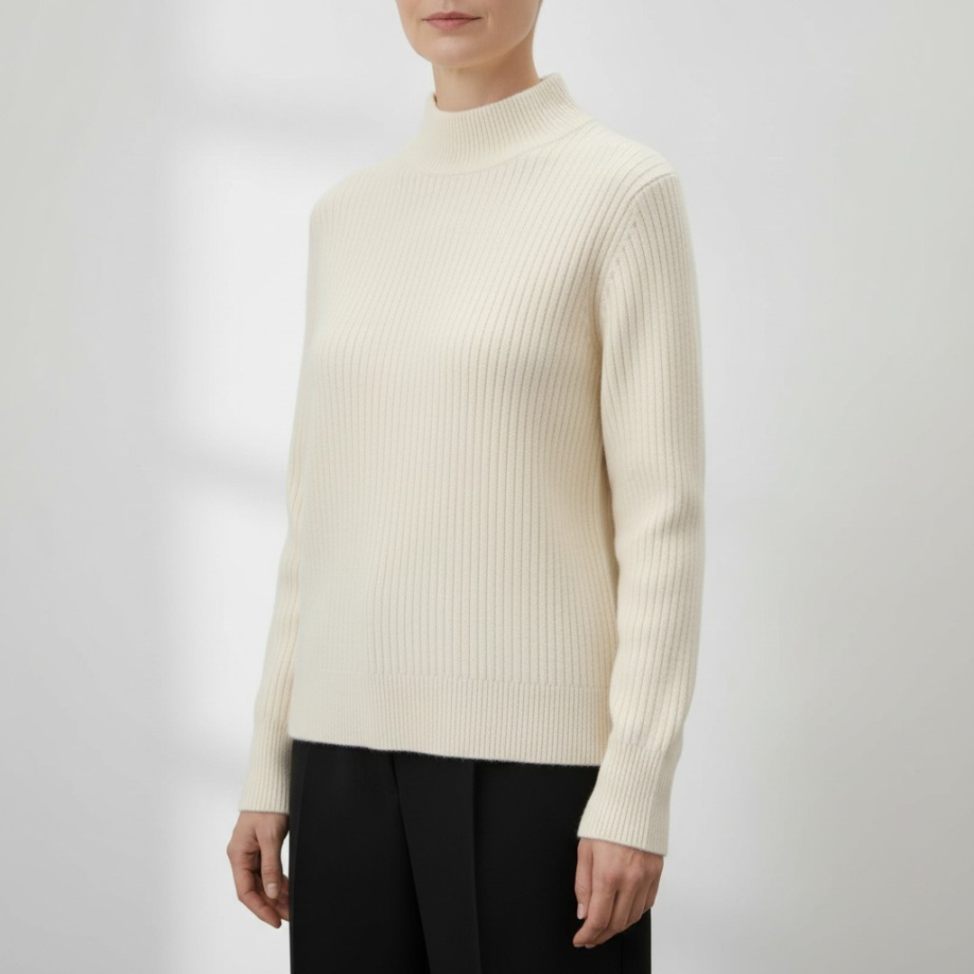 Helena™ | Ribbstickad Coltröja