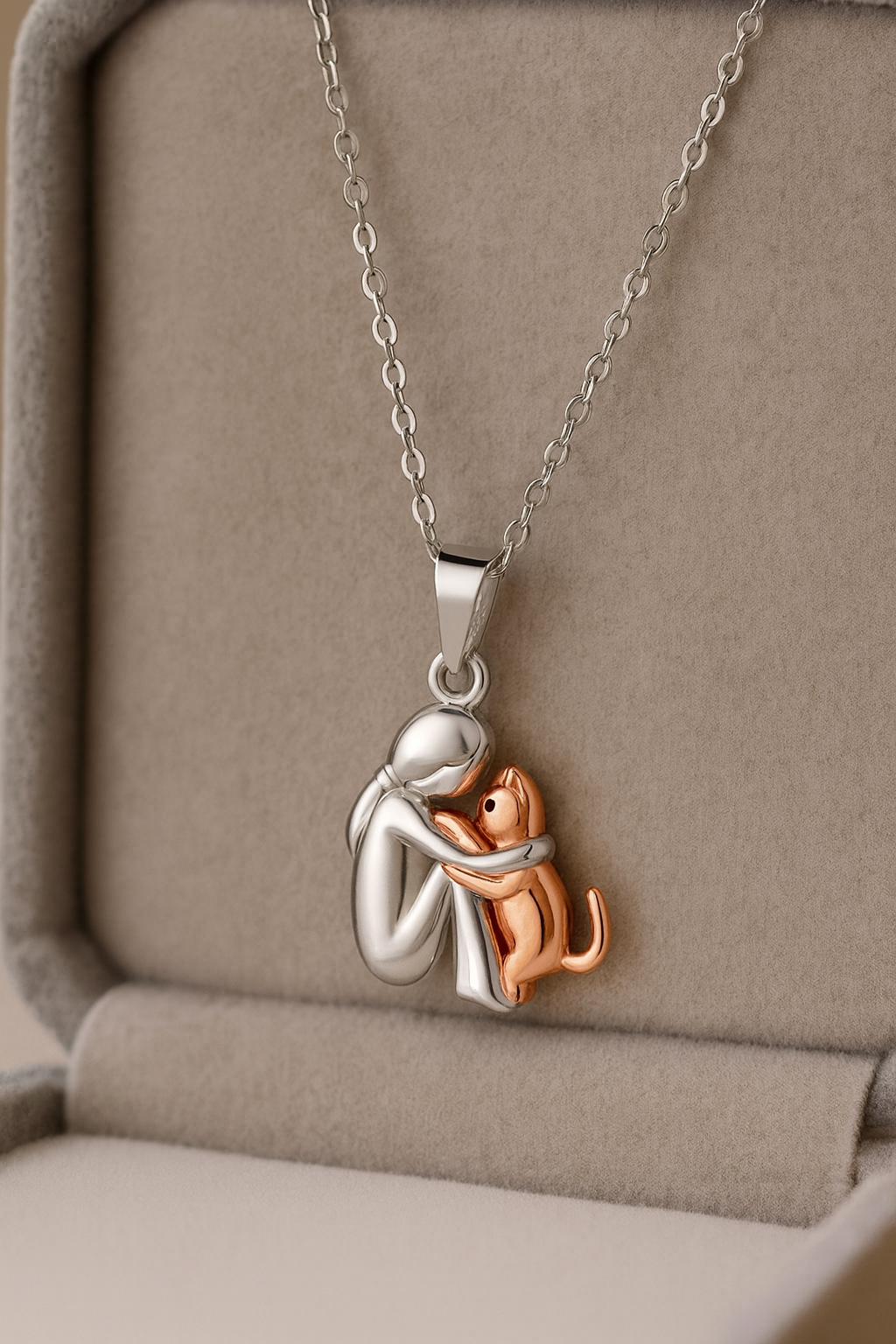 Helena™ | Halsband med kattanhängare