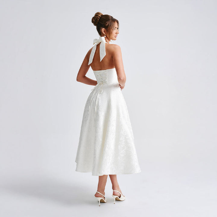 Evelyne™ | Romantisk Jacquard Klänning