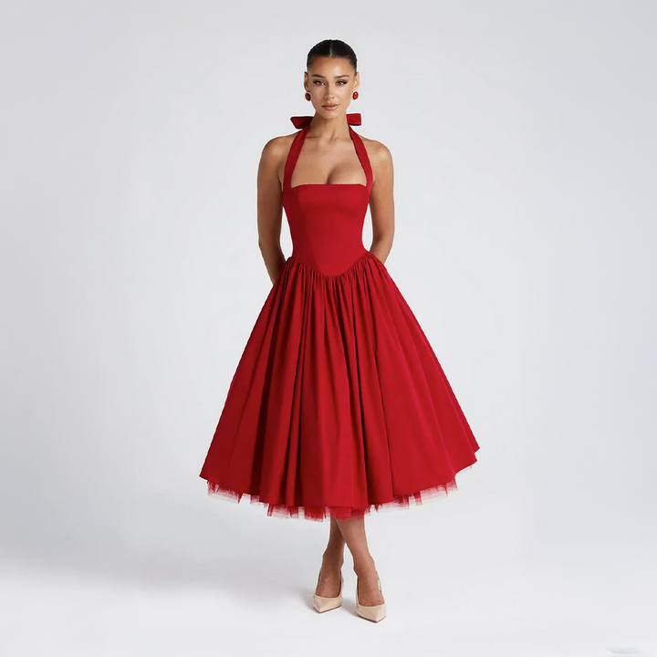 Monétine™ | Midi Korsettklänning