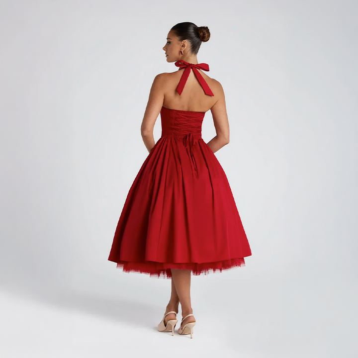 Monétine™ | Midi Korsettklänning