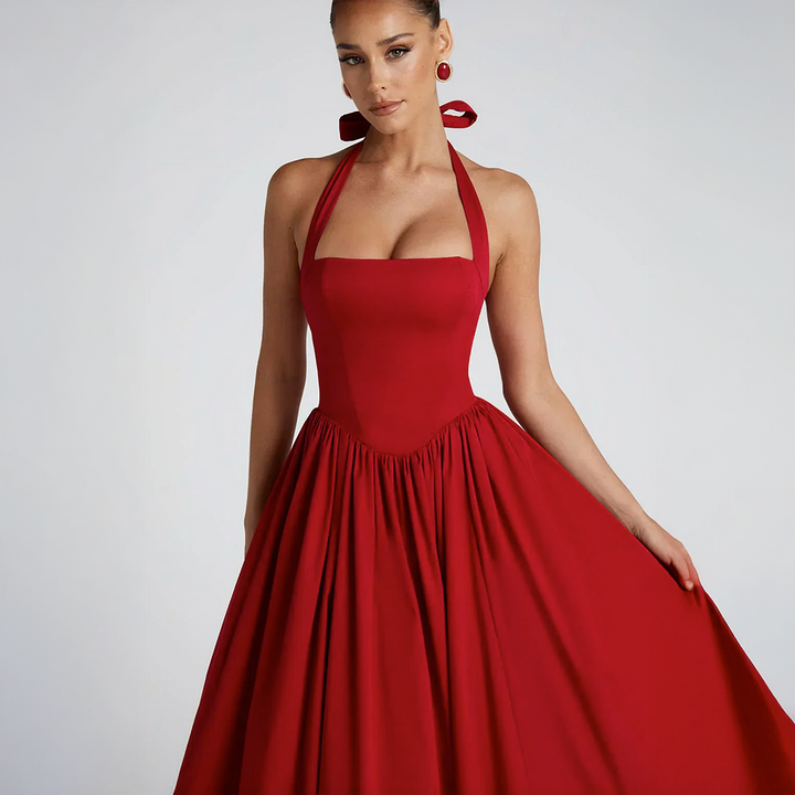 Monétine™ | Midi Korsettklänning