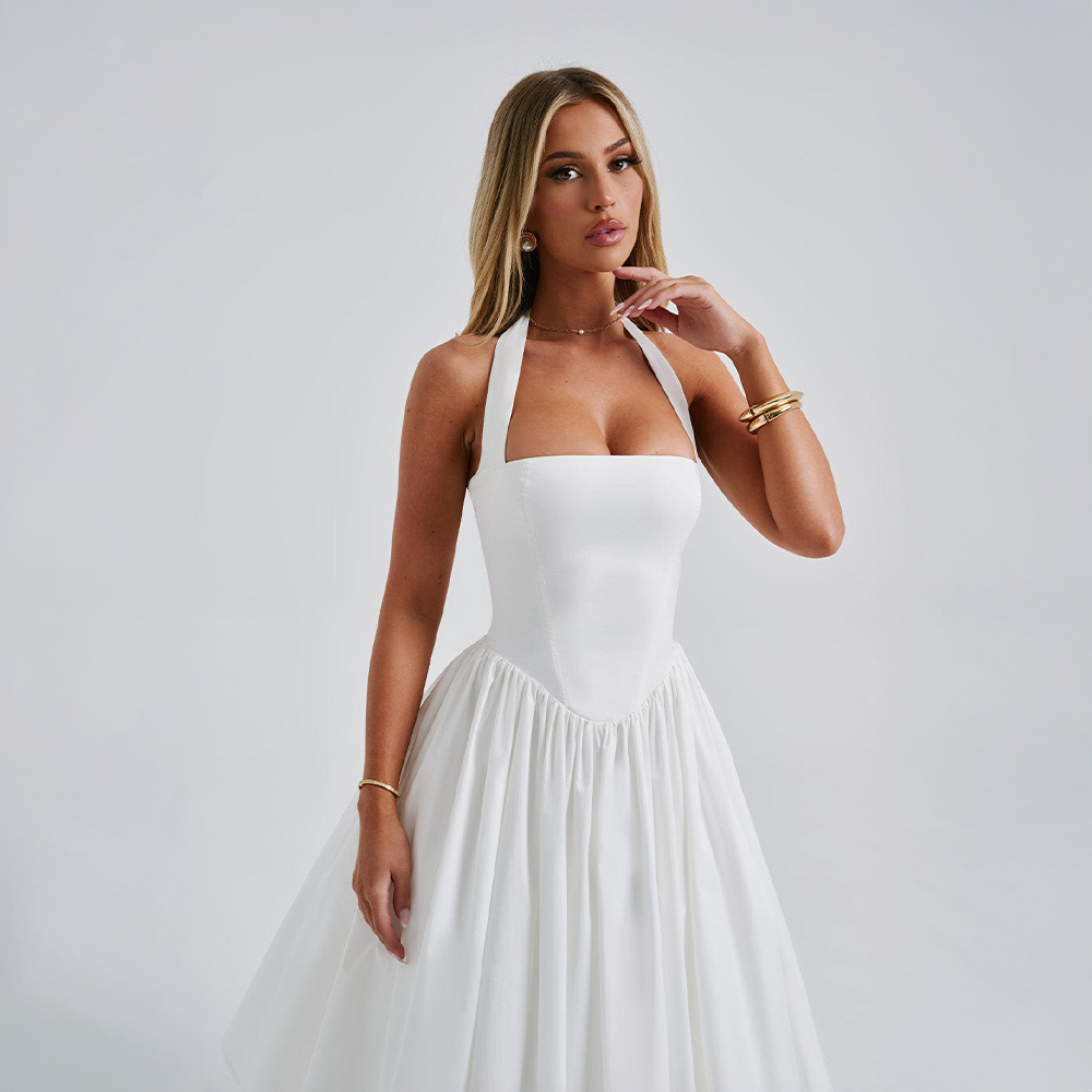 Monétine™ | Midi Korsettklänning