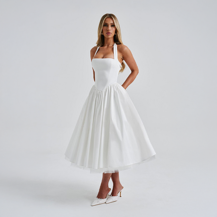 Monétine™ | Midi Korsettklänning