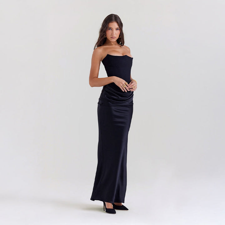 Elena™ | Satin Aftonklänning