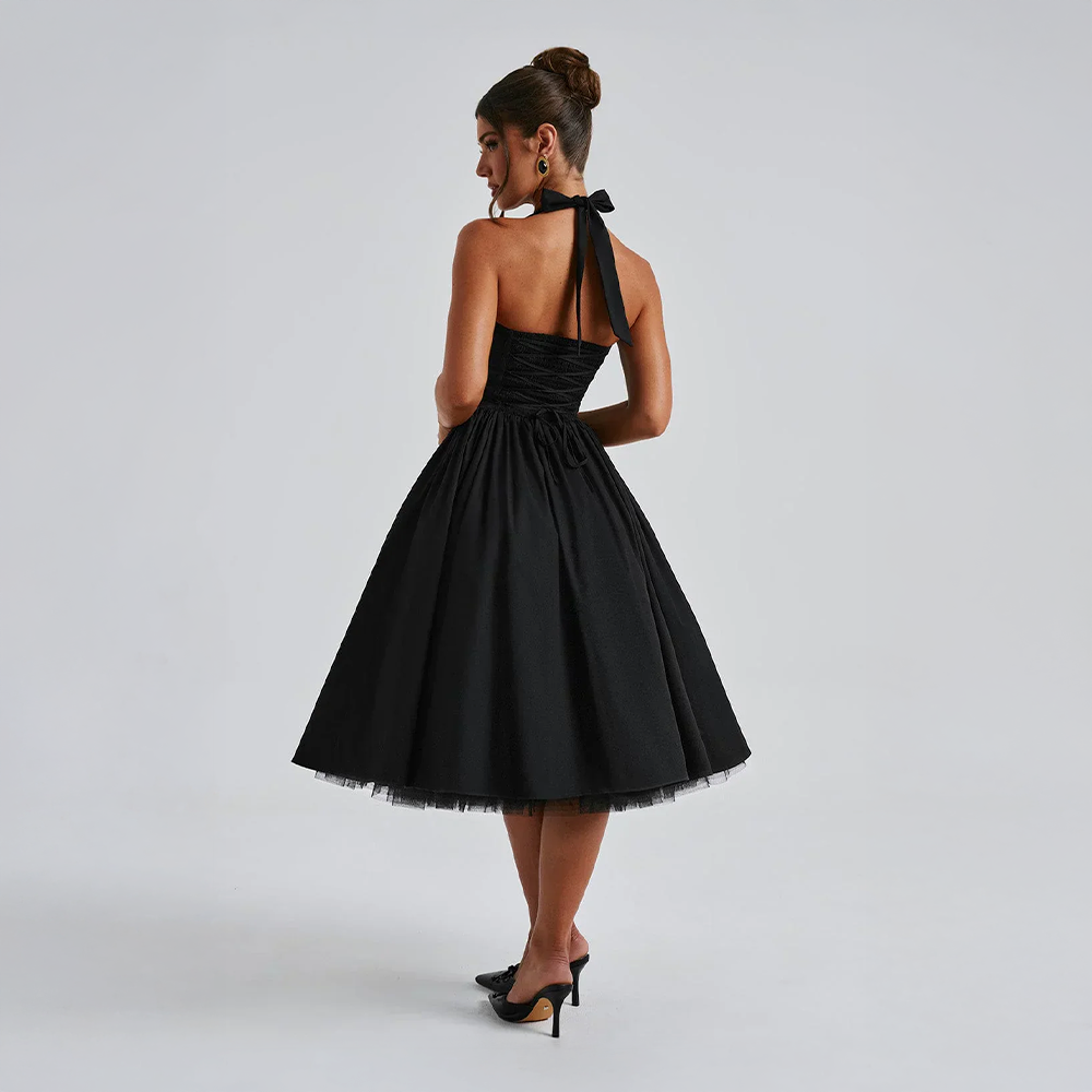 Monétine™ | Midi Korsettklänning