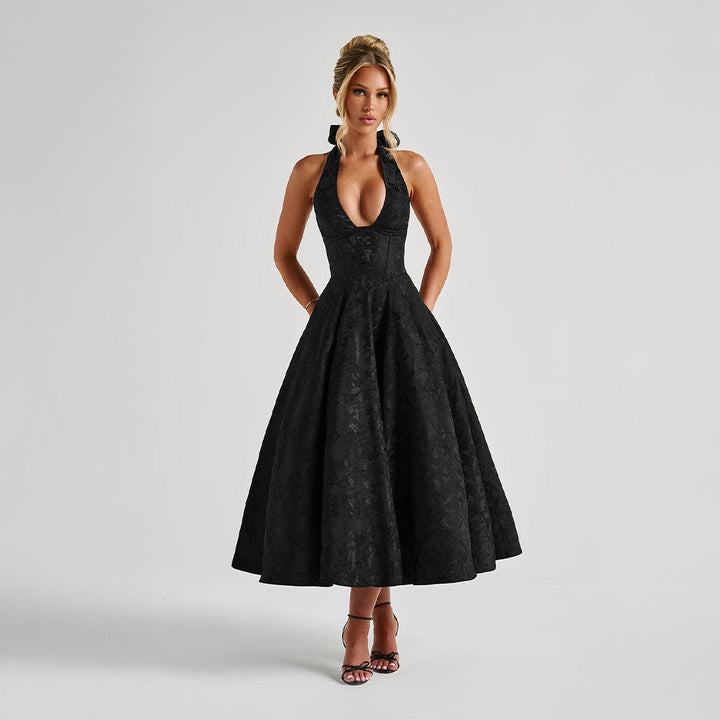 Evelyne™ | Romantisk Jacquard Klänning